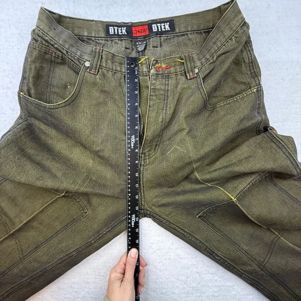 DTEK Jeans Mens Denim Fabric Project Upcycle AS IS see notes BROKEN‎ zip
